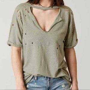 Bke Gilded Intent Raw Edge Tshirt